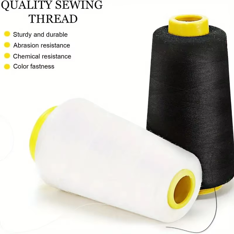 Serger Thread Cone - 3 بكرات خيط أوفرلوك أسود و3