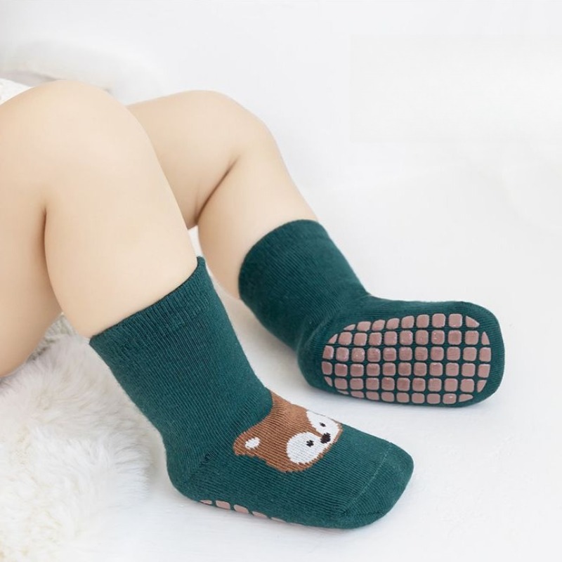 Gripper Foot Walking - جوارب أطفال مضادة للانزلاق من القطن،