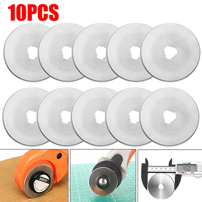 Rotary Cutter Fabric - 10 قطعة شفرات القاطع الدوارة التعميم