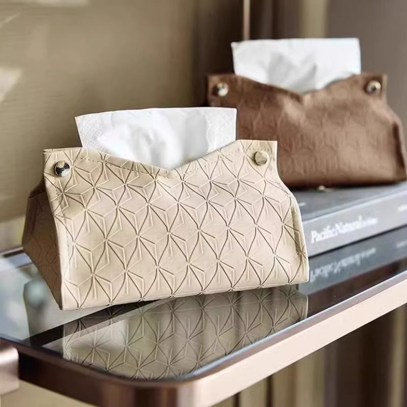 Pattern Tissue Paper - صندوق مناديل بتصميم هندسي، غطاء مناديل