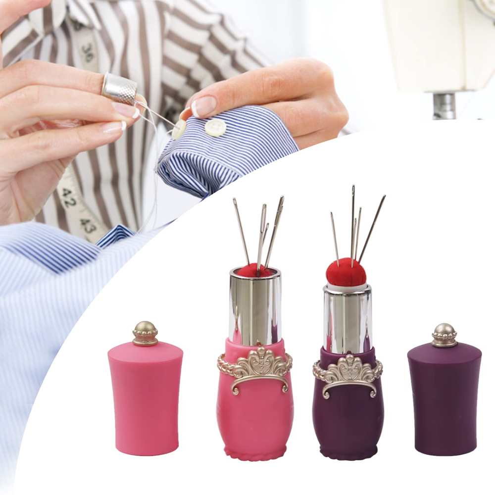 Sewing Pin Cushion - أحمر الشفاه دبوس وسادة الخياطة إبرة