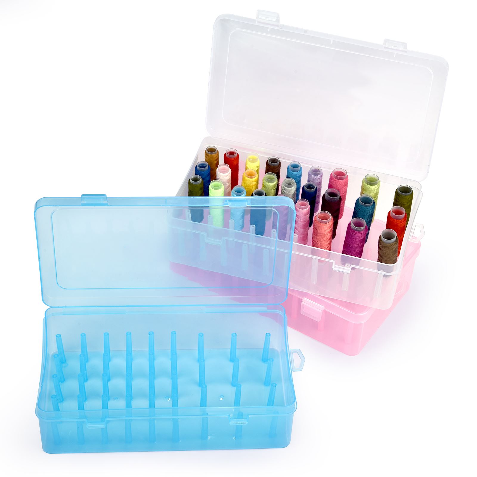 Sewing Tas - 42 محور خيوط الخياطة صندوق بكرات