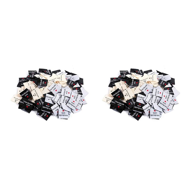 Sewing Label - A02M-300 قطعة من الملصقات المنسوجة المصنوعة