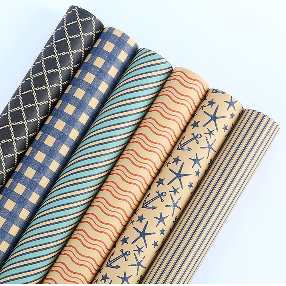 Pattern Tissue Paper - الأزرق شبكة التفاف الرجعية هدية ورق