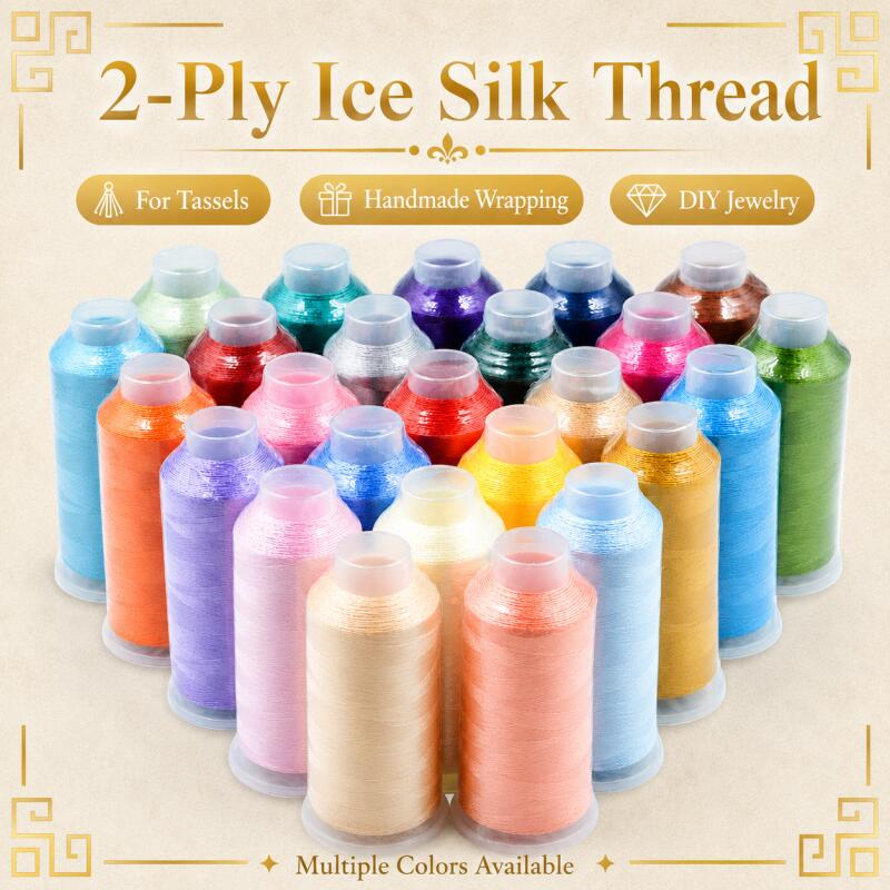Sewing Thread In Textile - خيط شراشيب عمودي 150D/2 جدائل، خيط