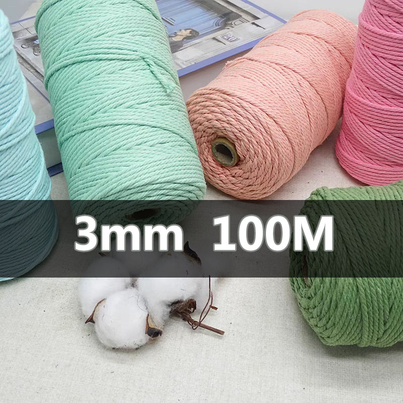 Sewing Thread In Textile - 3 مللي متر 100 متر مكرامية