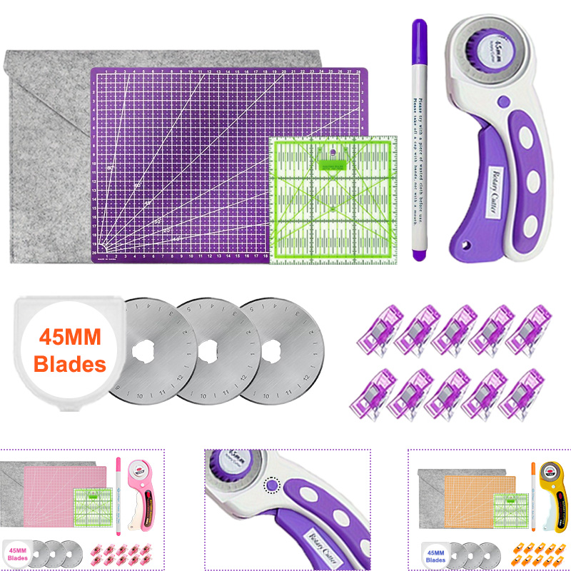 Rotary Cutter Fabric - قاطع دوار 45 مم مع قاعدة