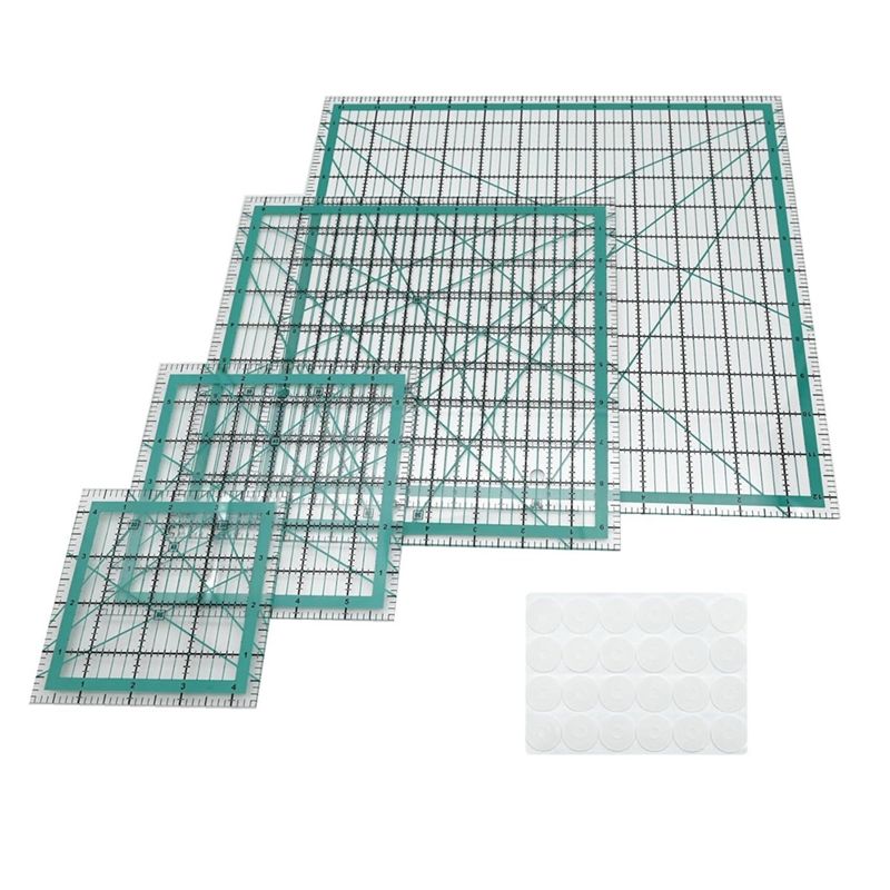 Quilting Ruler Square - مساطر للحياكة، 4 قوالب مربعة للحياكة،