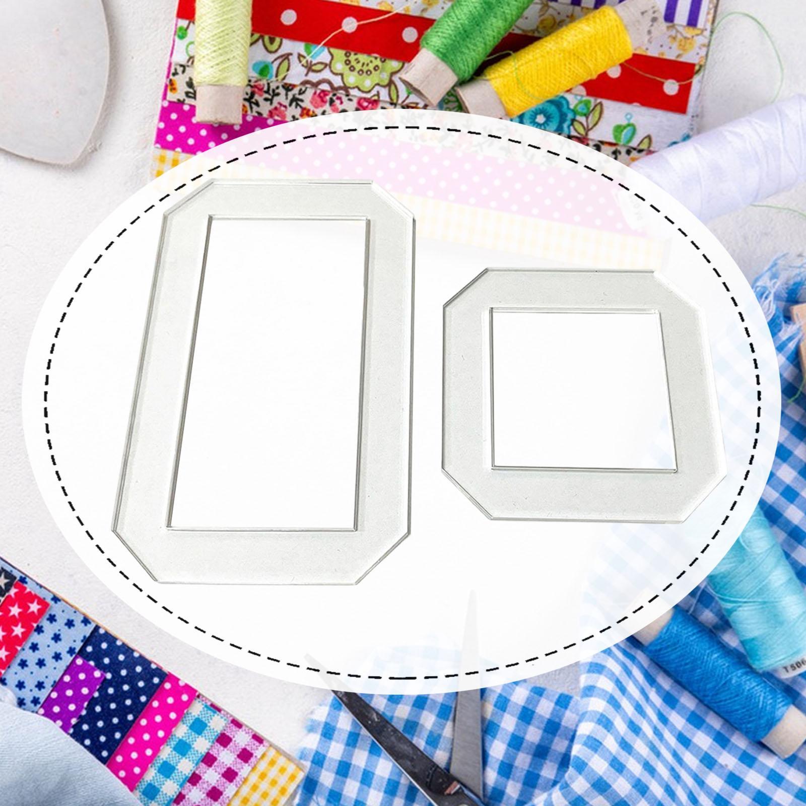 Quilting Ruler Square - قطعتان من قوالب الحياكة، مساطر تصميم