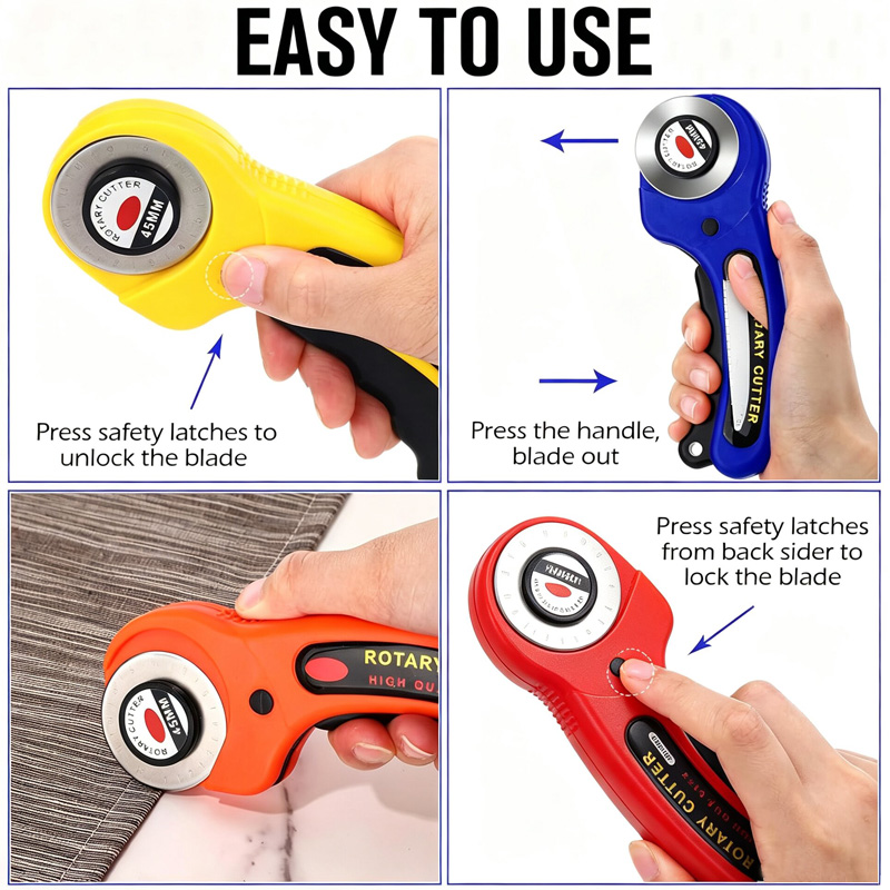 قاطع قماش دوار بشفرة 45 مم، أد - مراجعة Rotary Cutter Fabric وسعره