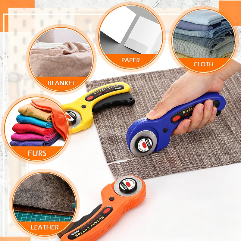 قاطع قماش دوار بشفرة 45 مم، أد - مراجعة Rotary Cutter Fabric وسعره