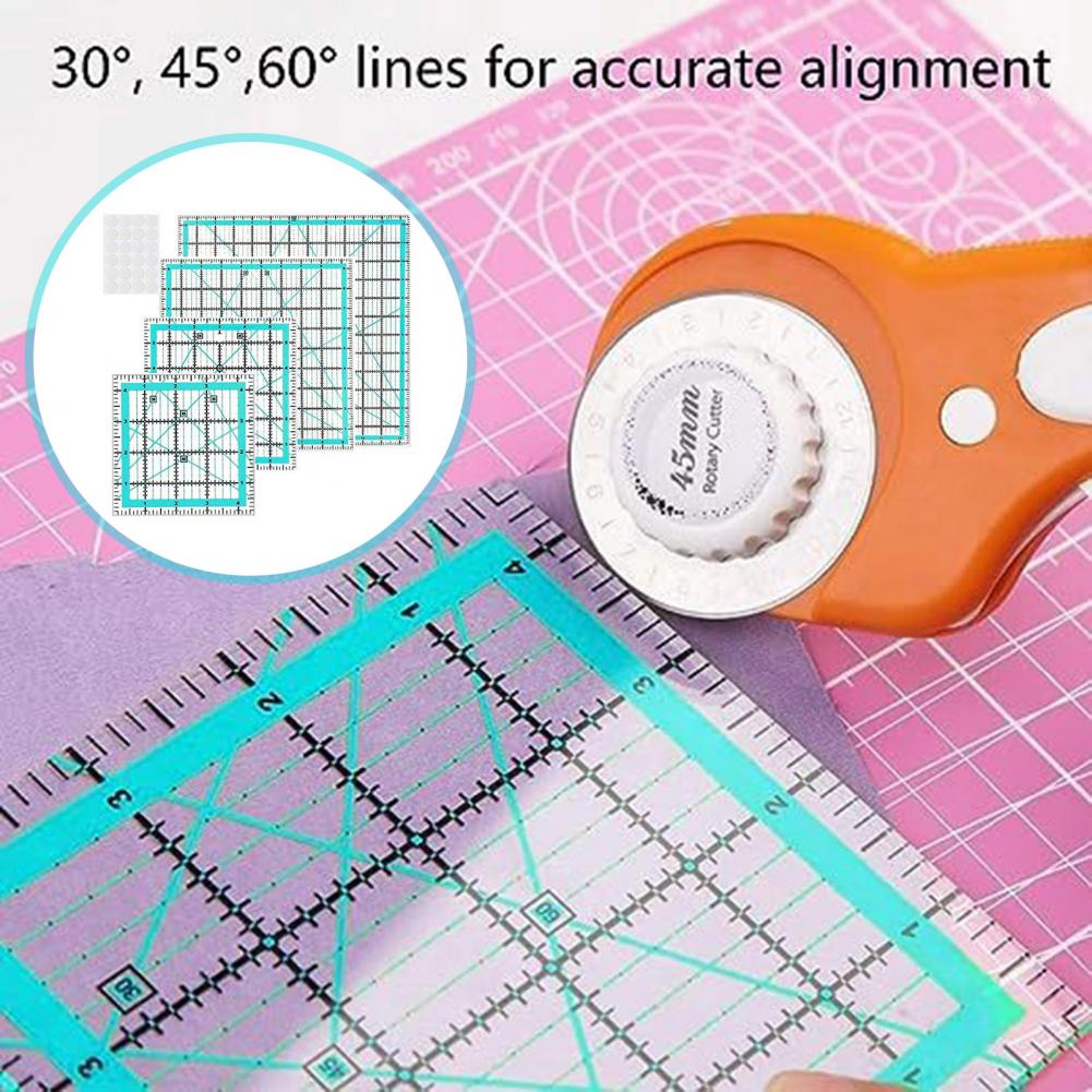 4 قطعة مسطرة خياطة اللحف الأكر - مراجعة Quilting Ruler Square وسعره