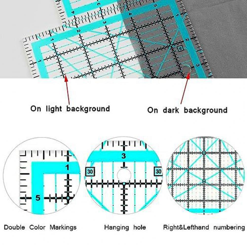 4 قطعة مسطرة خياطة اللحف الأكر - مراجعة Quilting Ruler Square وسعره