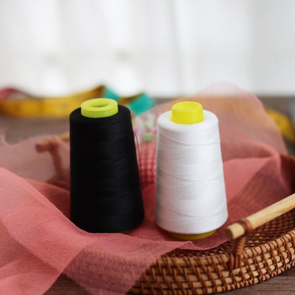 1 لفة خيط سيرجر بطول 3000 يارد - مراجعة Serger Thread Cone وسعره