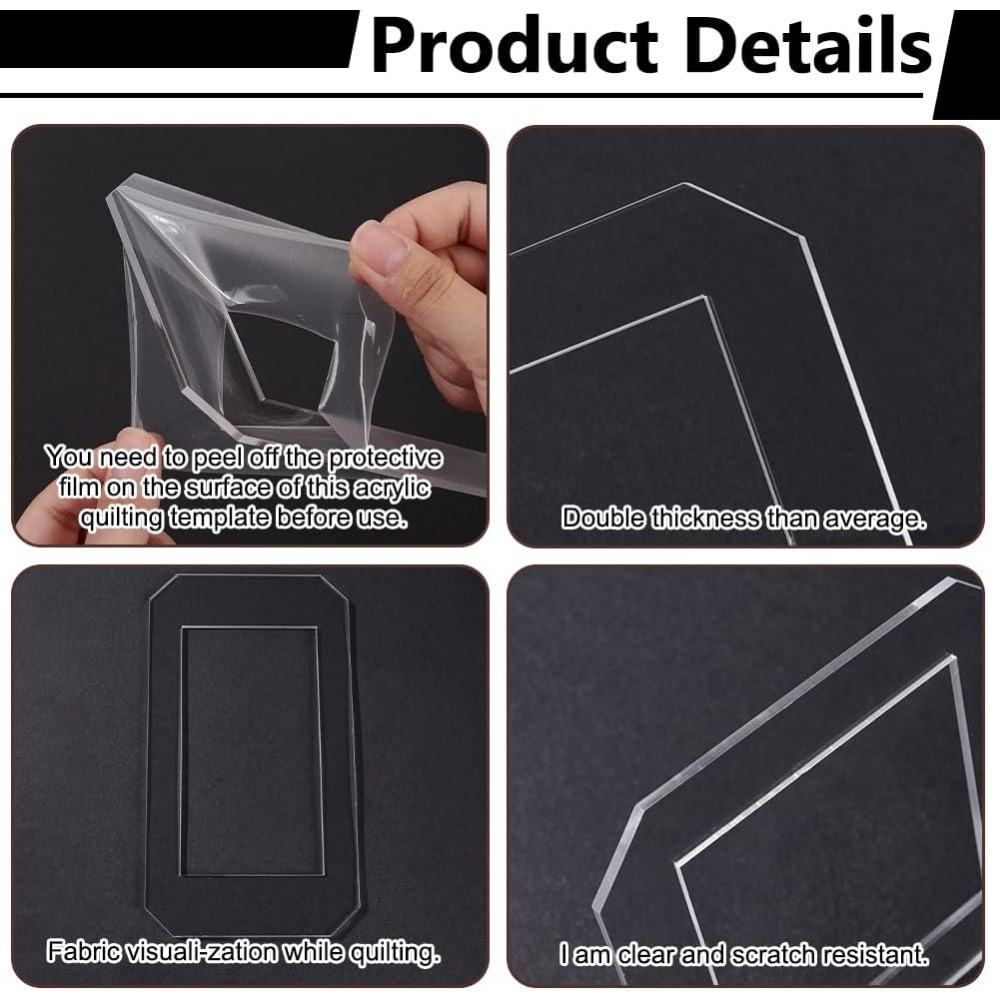 مجموعتان من قوالب خياطة اللحف  - مراجعة Quilting Ruler Square وسعره
