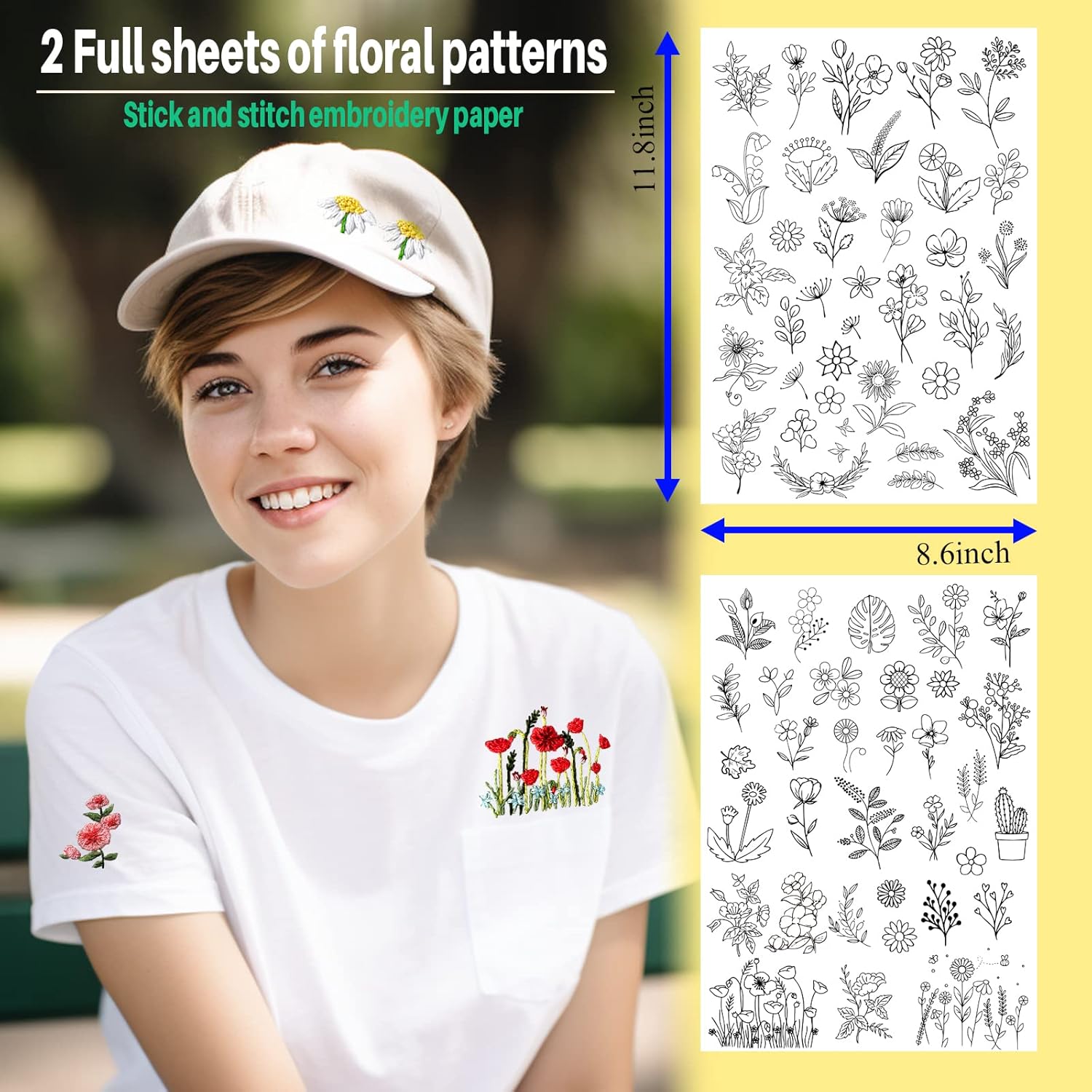 ورق تطريز قابل للذوبان في الما - مراجعة Textile Sewing Patterns وسعره
