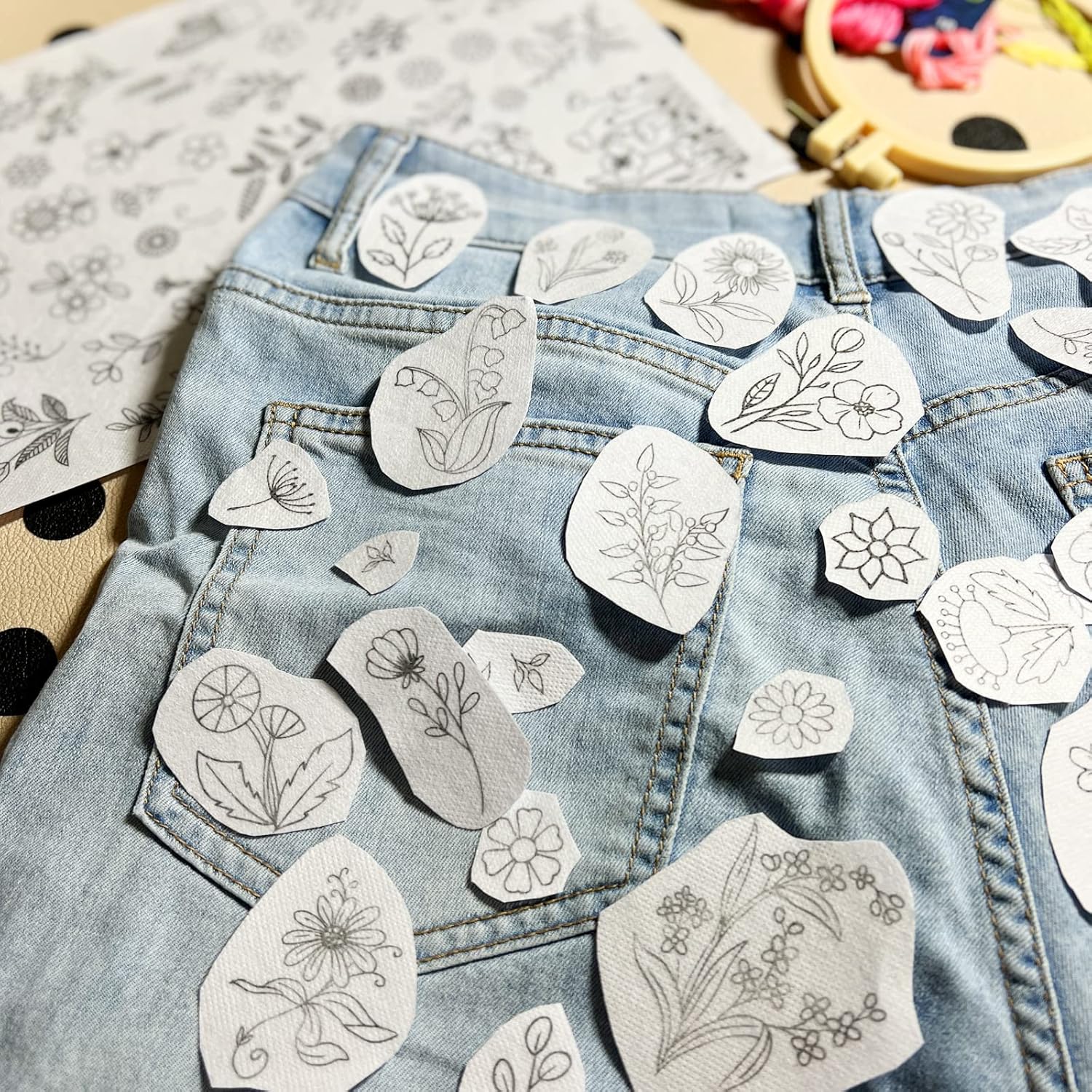 ورق تطريز قابل للذوبان في الما - مراجعة Textile Sewing Patterns وسعره