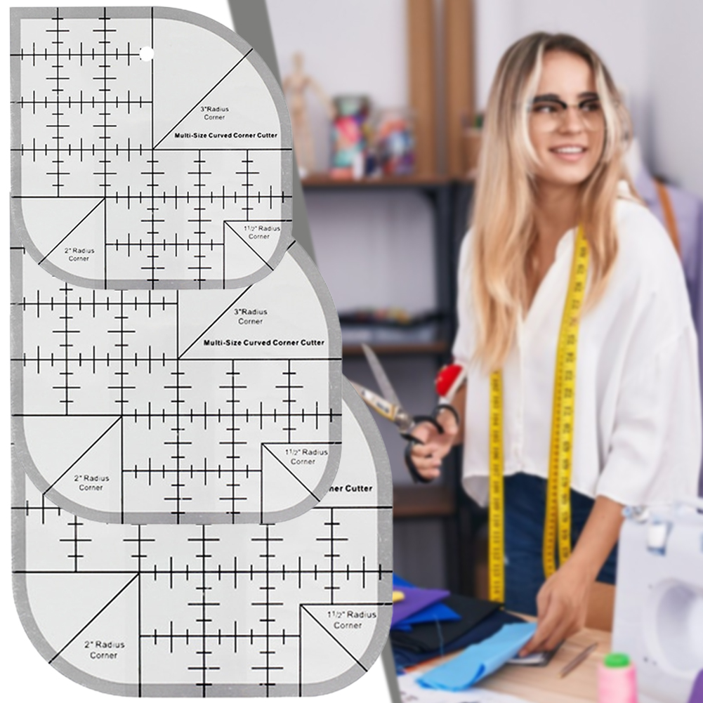 مسطرة قطع الزوايا المنحنية غير - مراجعة Quilting Ruler Square وسعره