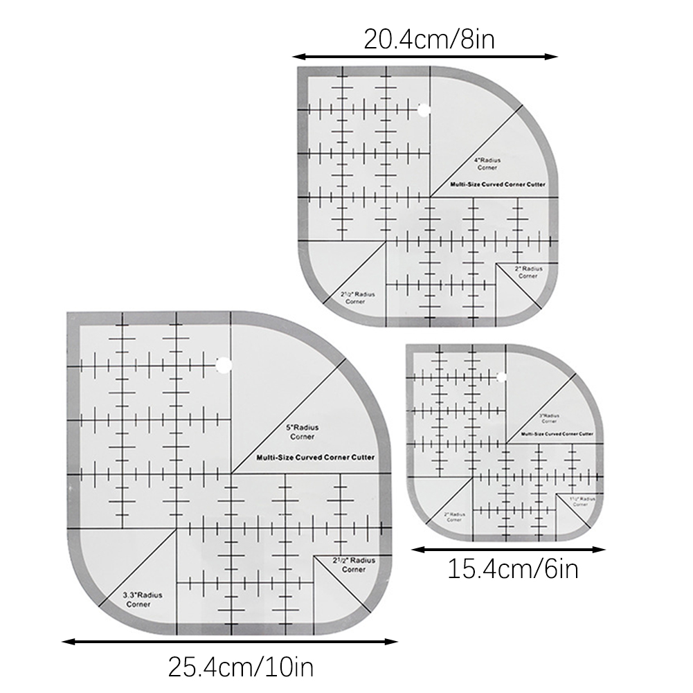 مسطرة قطع الزوايا المنحنية غير - مراجعة Quilting Ruler Square وسعره