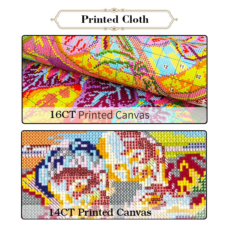 طقم غرز متقاطعة - قماش مختوم ب - مراجعة Textile Sewing Patterns وسعره