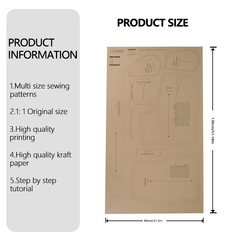 أنماط الخياطة للسراويل القصيرة - مراجعة Textile Sewing Patterns وسعره