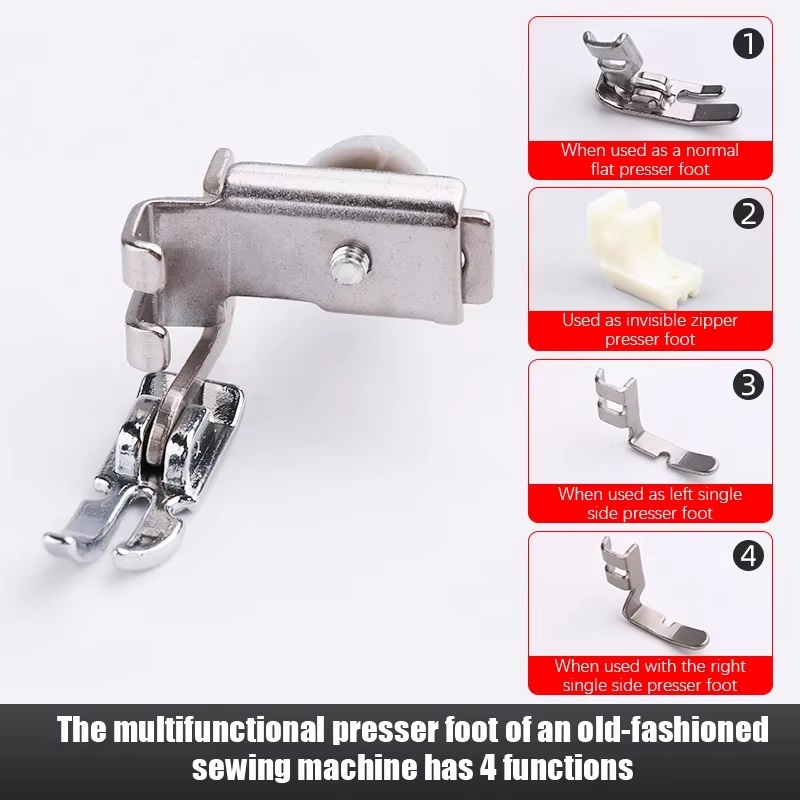قطعة واحدة قدم ضاغطة لماكينة ا - مراجعة Zipper Foot Presser وسعره