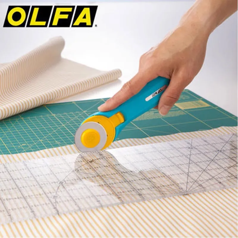 Olfa الروتاري Pinkle قطع شفرة  - مراجعة Rotary Cutter Fabric وسعره