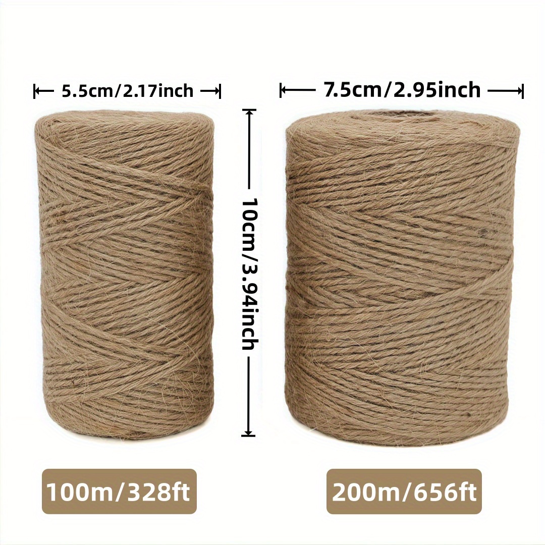 حبل خيش طبيعي 2/3/4 مم، شريط ح - مراجعة Sewing Thread In Textile وسعره