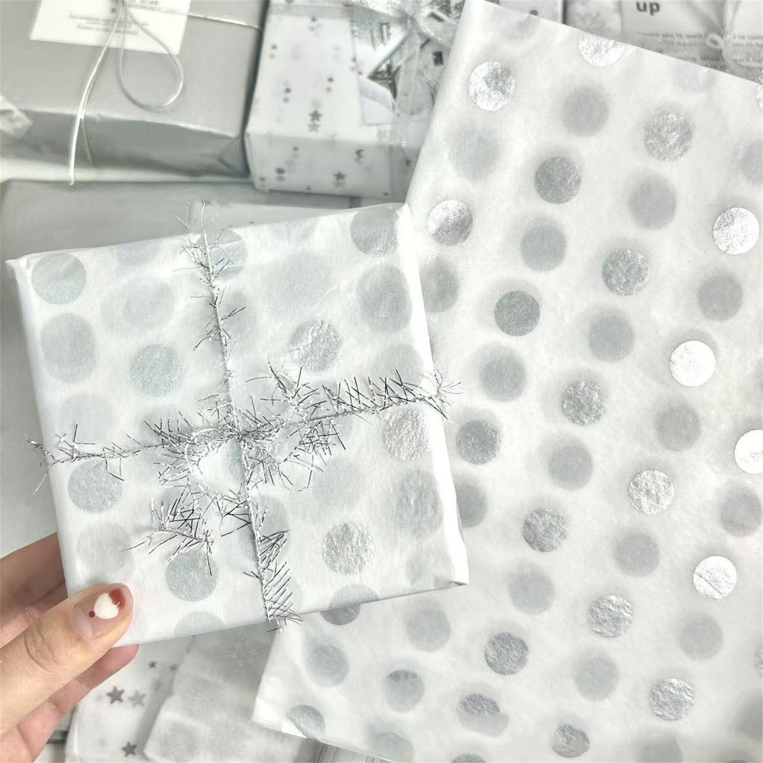 الثلج الكمثرى ورقة زهرة هدية و - مراجعة Pattern Tissue Paper وسعره