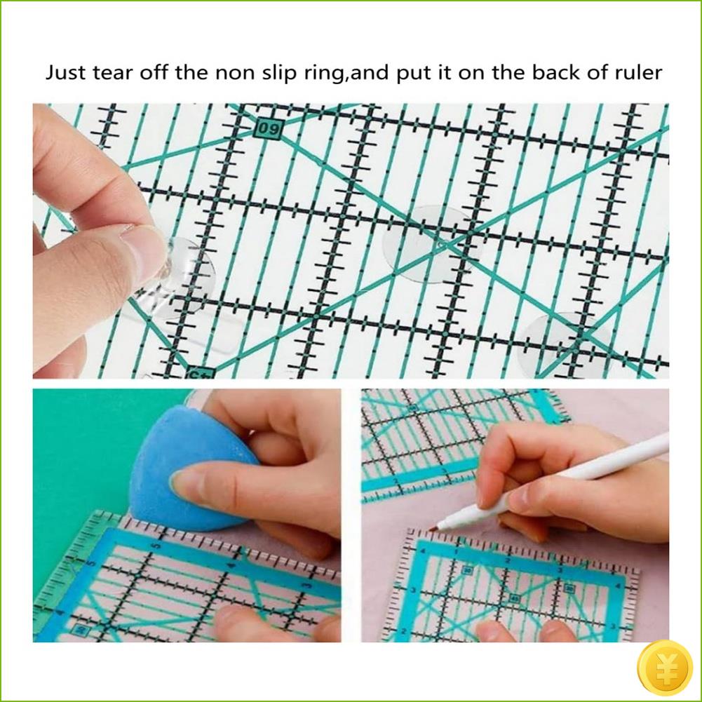 6 قطع مسطرة خياطة اللحف مسطرة  - مراجعة Quilting Ruler Square وسعره