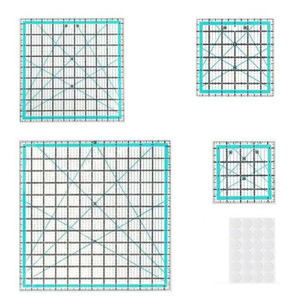 قوالب خياطة للمبتدئين، 4 قطع م - مراجعة Quilting Ruler Square وسعره