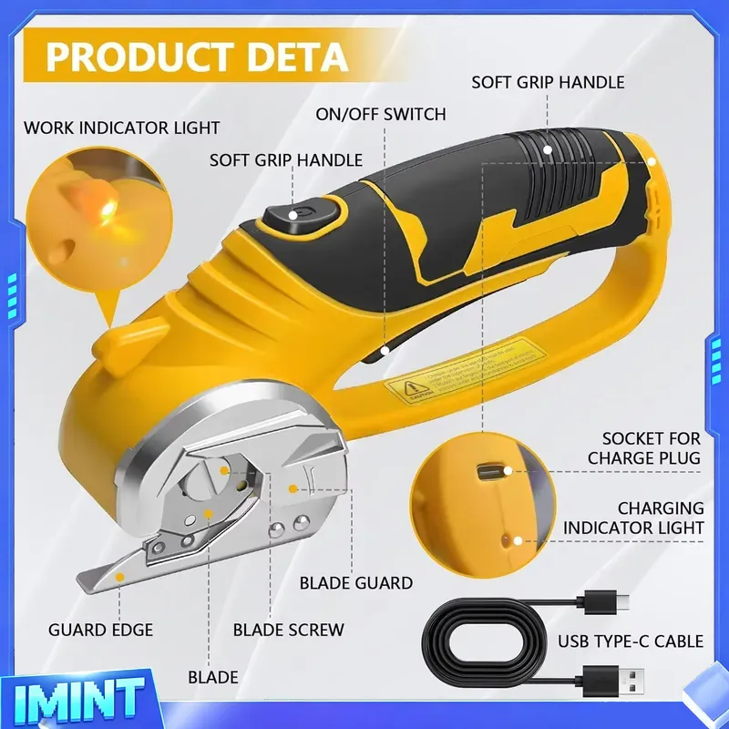 مقص كهربائي لاسلكي 2000 مللي أ - مراجعة Rotary Cutter Fabric وسعره