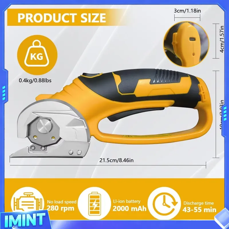 مقص كهربائي لاسلكي 2000 مللي أ - مراجعة Rotary Cutter Fabric وسعره
