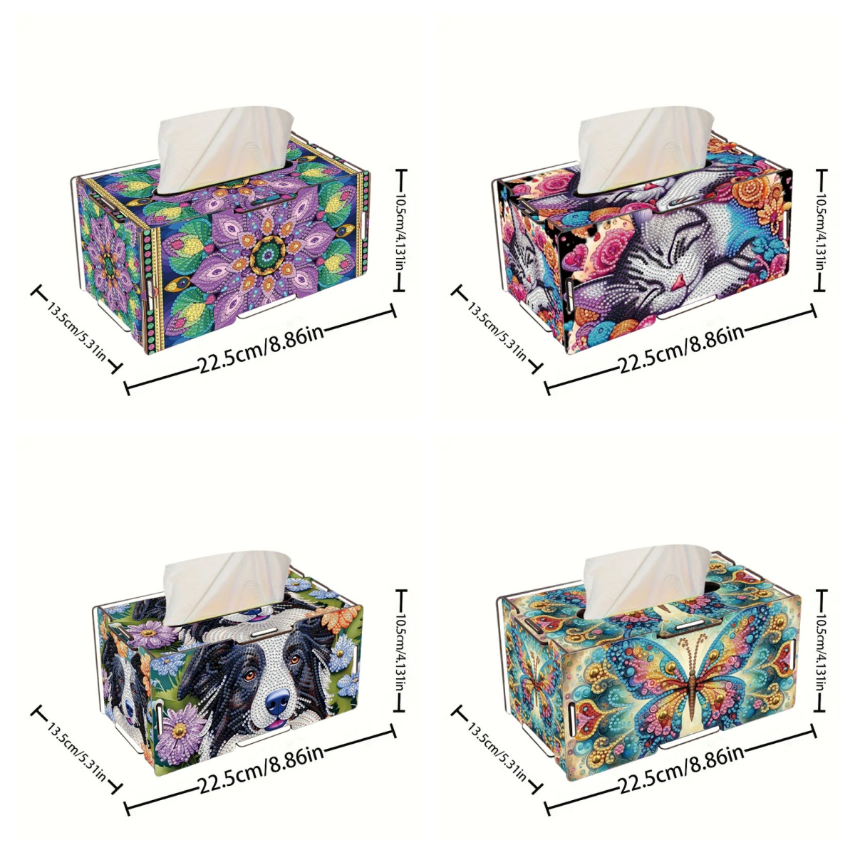 مجموعة رسم بالألماس على شكل حي - مراجعة Pattern Tissue Paper وسعره