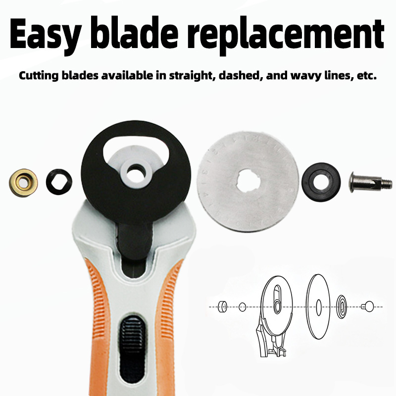 قاطع دوار 45 ملم، سكين قطع الأ - مراجعة Rotary Cutter Fabric وسعره