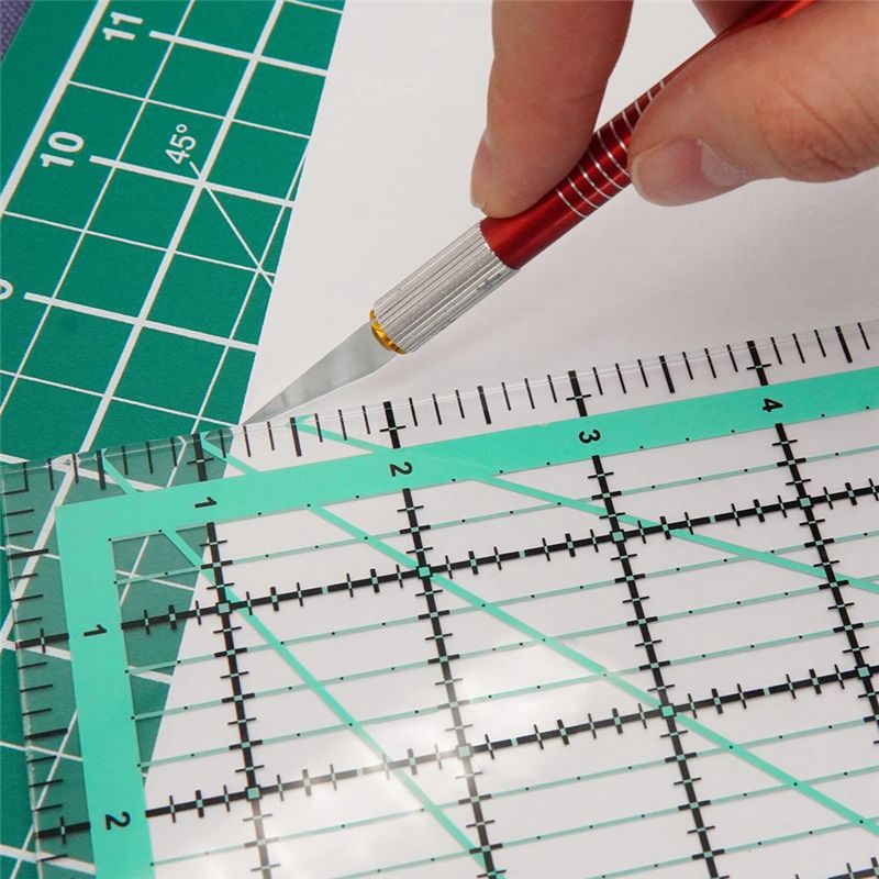 مجموعة من 4 مساطر مربعة للحياك - مراجعة Quilting Ruler Square وسعره