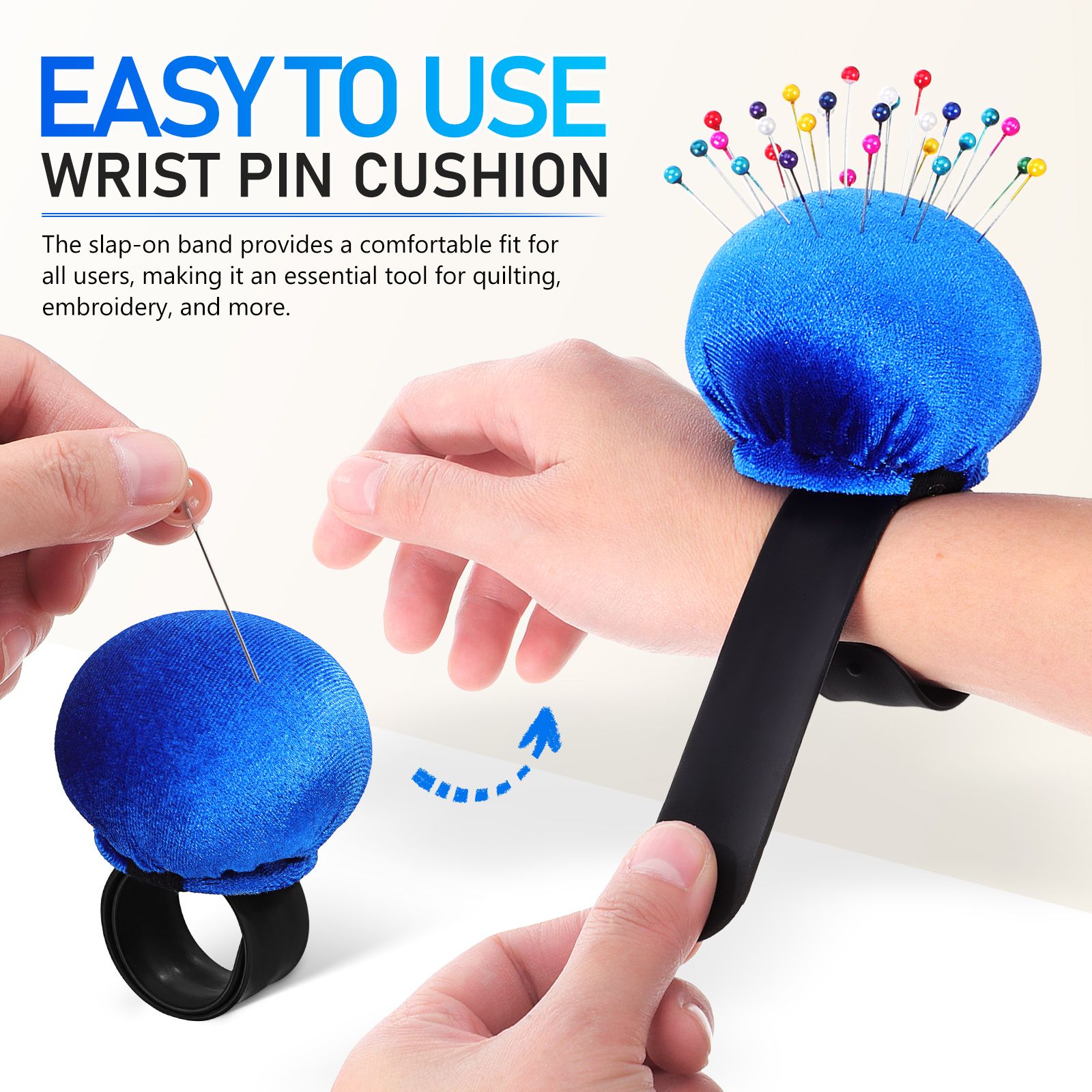 المعصم دبوس وسادة الخياطة إبرة - مراجعة Sewing Pin Cushion وسعره