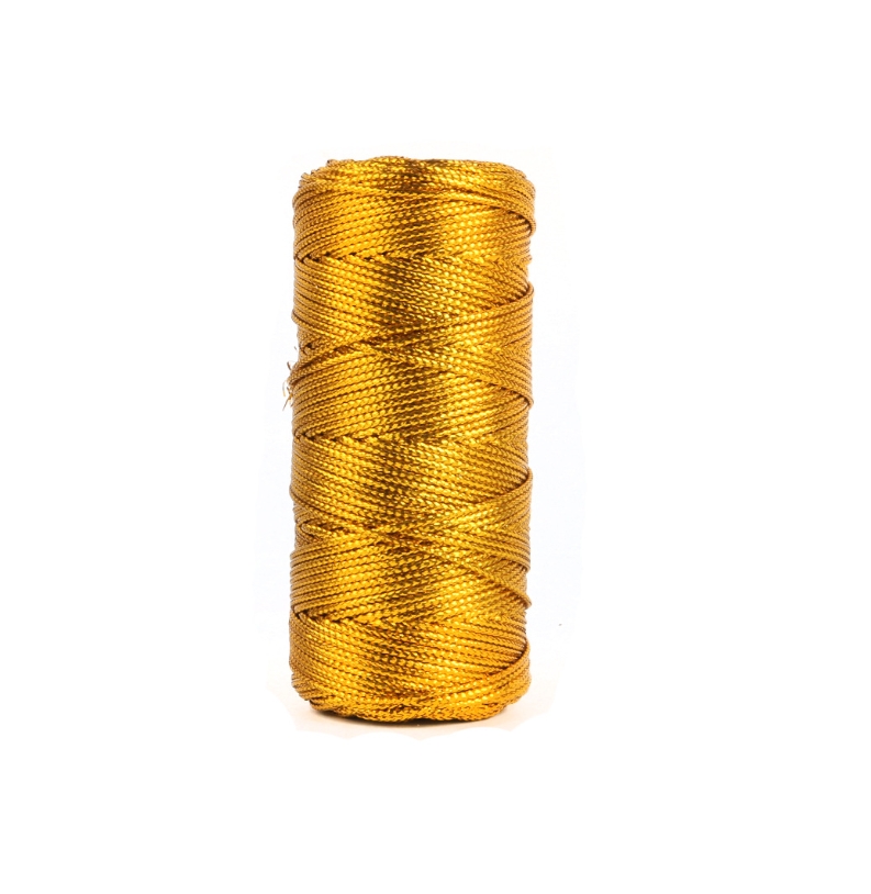 خيط حبال مكرمية ذهبي وفضي ، أق - مراجعة Sewing Thread In Textile وسعره