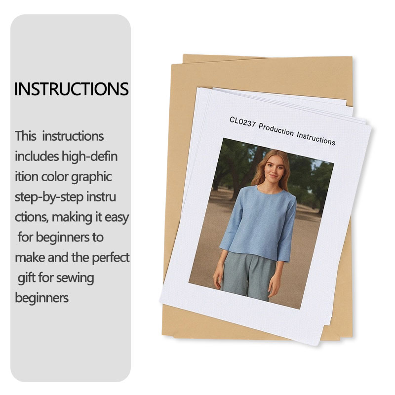 أنماط الخياطة لبلوزة الكتان ال - مراجعة Textile Sewing Patterns وسعره