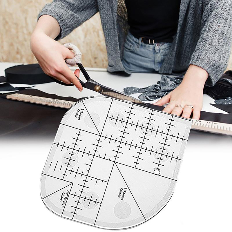 منحني الزاوية القاطع لحاف حاكم - مراجعة Quilting Ruler Square وسعره