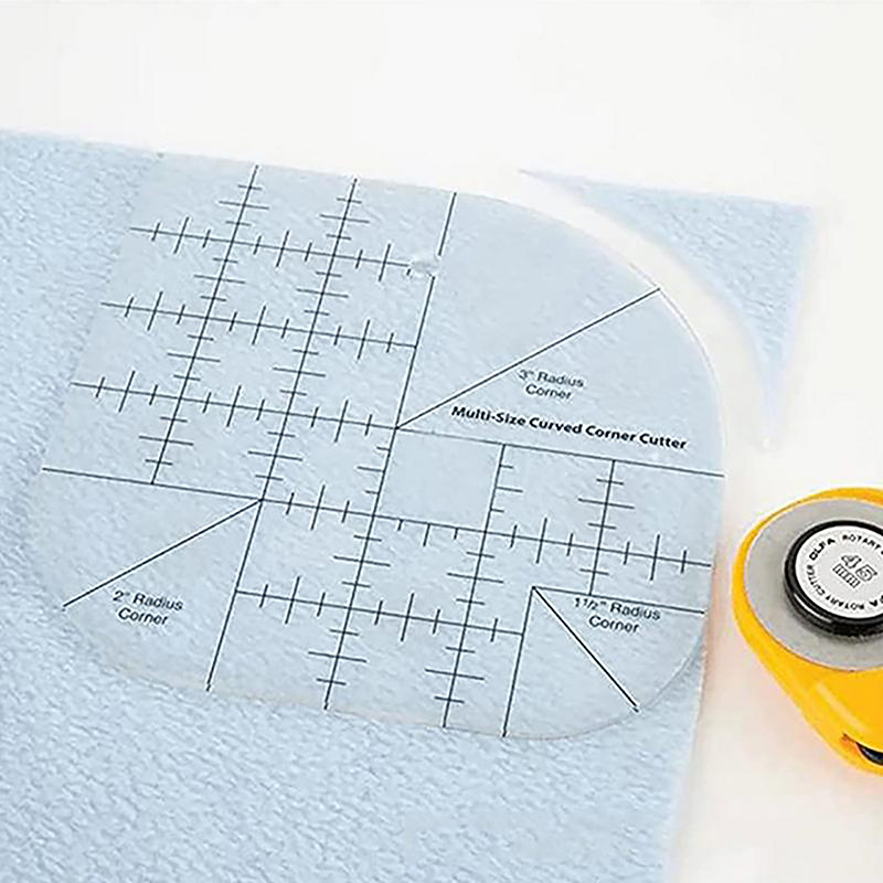 منحني الزاوية القاطع لحاف حاكم - مراجعة Quilting Ruler Square وسعره