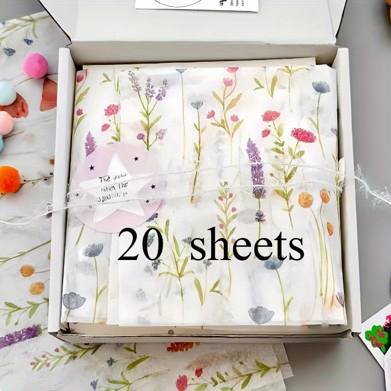 20 ورقة تغليف هدايا مطبوعة بنق - مراجعة Pattern Tissue Paper وسعره