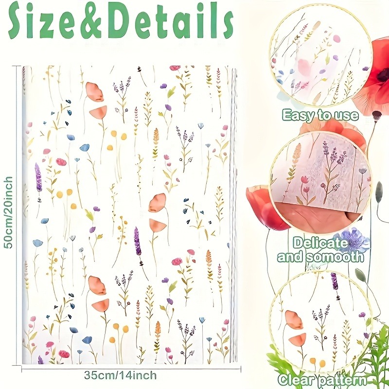 20 ورقة تغليف هدايا مطبوعة بنق - مراجعة Pattern Tissue Paper وسعره