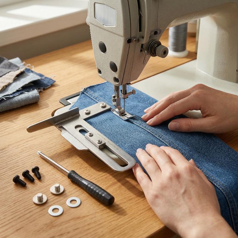 مجموعة قدم خياطة متعرجة بثلاث  - مراجعة Sewing Thread In Textile وسعره